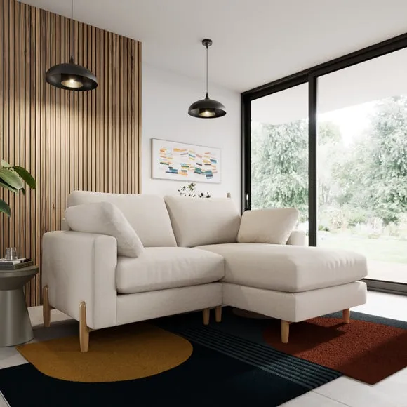 Apollo Soft Texture Corner Chaise Sofa 1