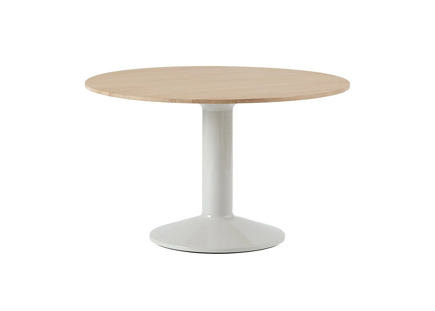 Muuto Midst Table Oiled Oak Top Grey Steel Base 120cm 1