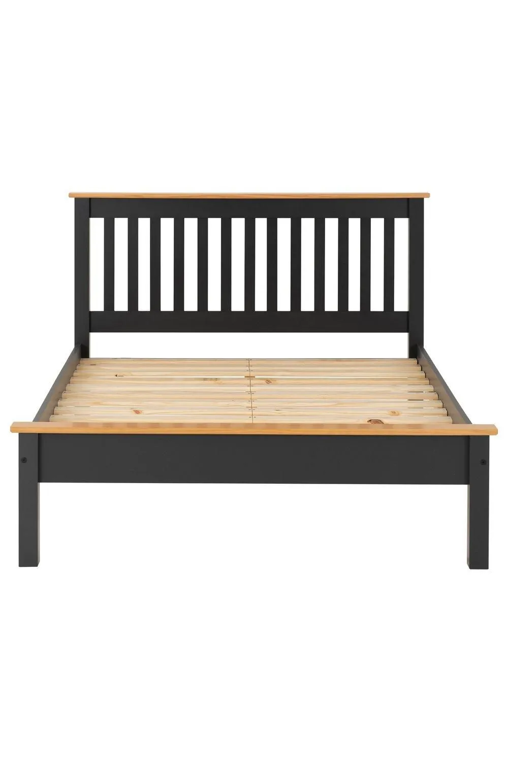 Seconique Monaco 5' King Bed Low Foot End in Dark Grey 3