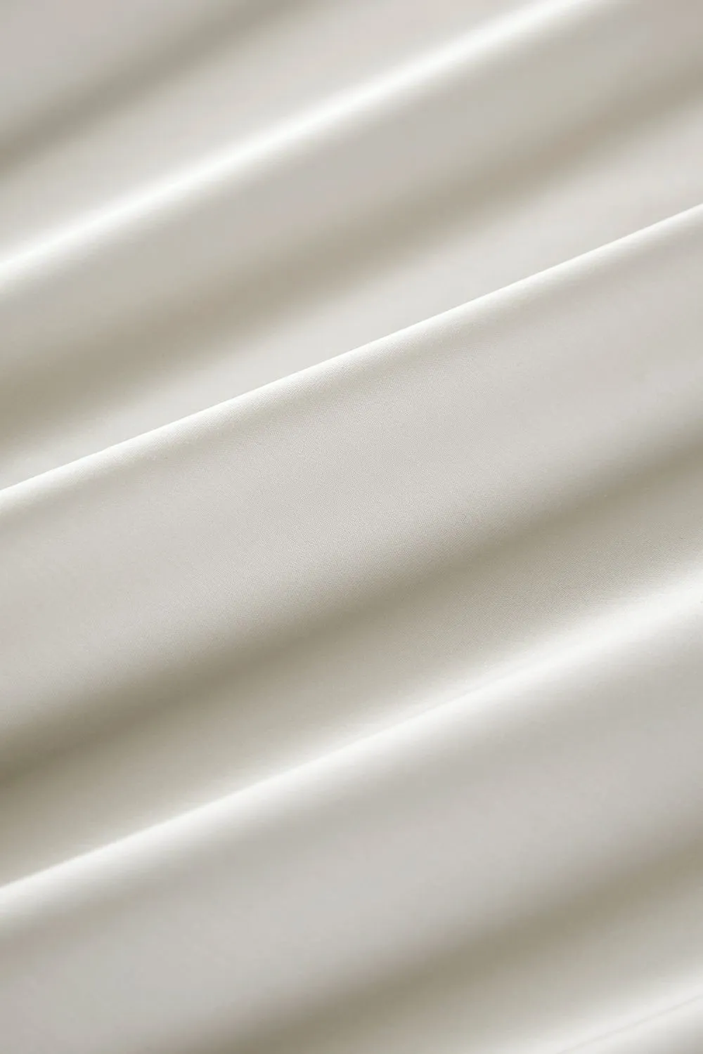 CHRISTY 400TC Luxury Cotton Sateen Plain Dye Full Sheet Bundle in Ivory 3