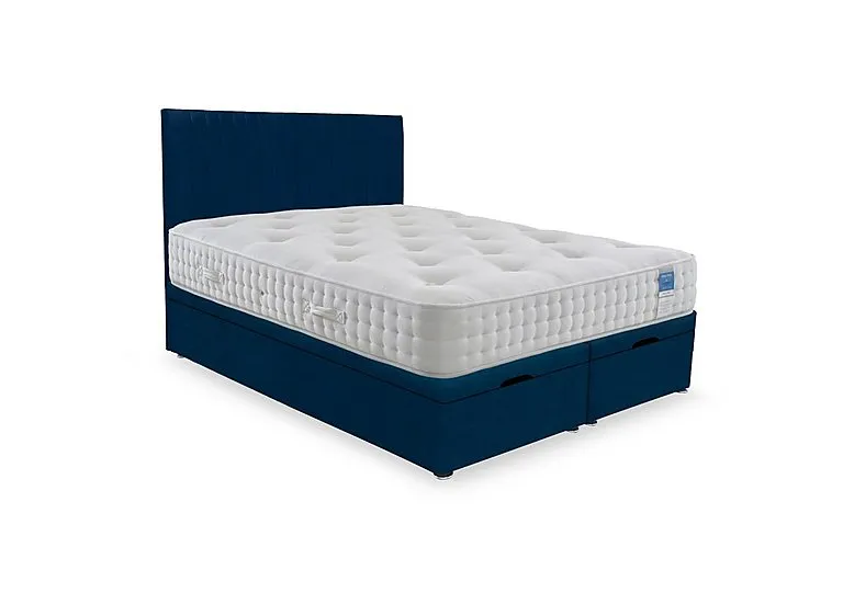 Ortho 2000 Manual End Ottoman Divan Set - Super King - Plush Pacific