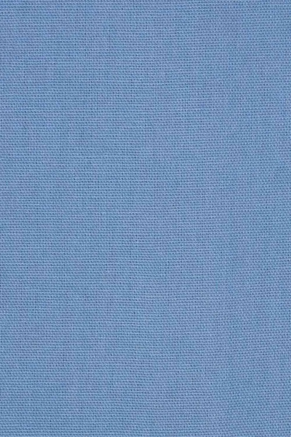 Homescapes Plain Cotton Ready Made Eyelet Curtain Pair in Mid Blue 5
