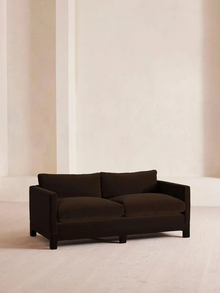 Ashford Two Seater, Sofa, Velvet, Chocolate