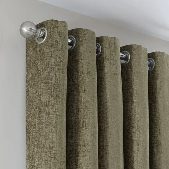 Chenille Eyelet Curtains (Blackout Available) 1
