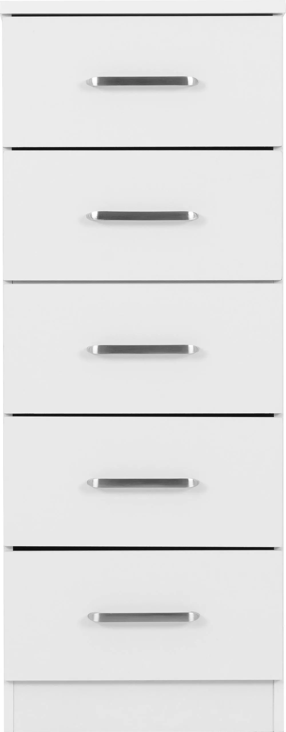 Seconique Dakotia 5 Drawer Narrow Chest in White 4
