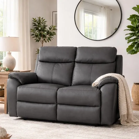 Aspire Kingsmere Leather Power Recliner 2 Seater Sofa 1