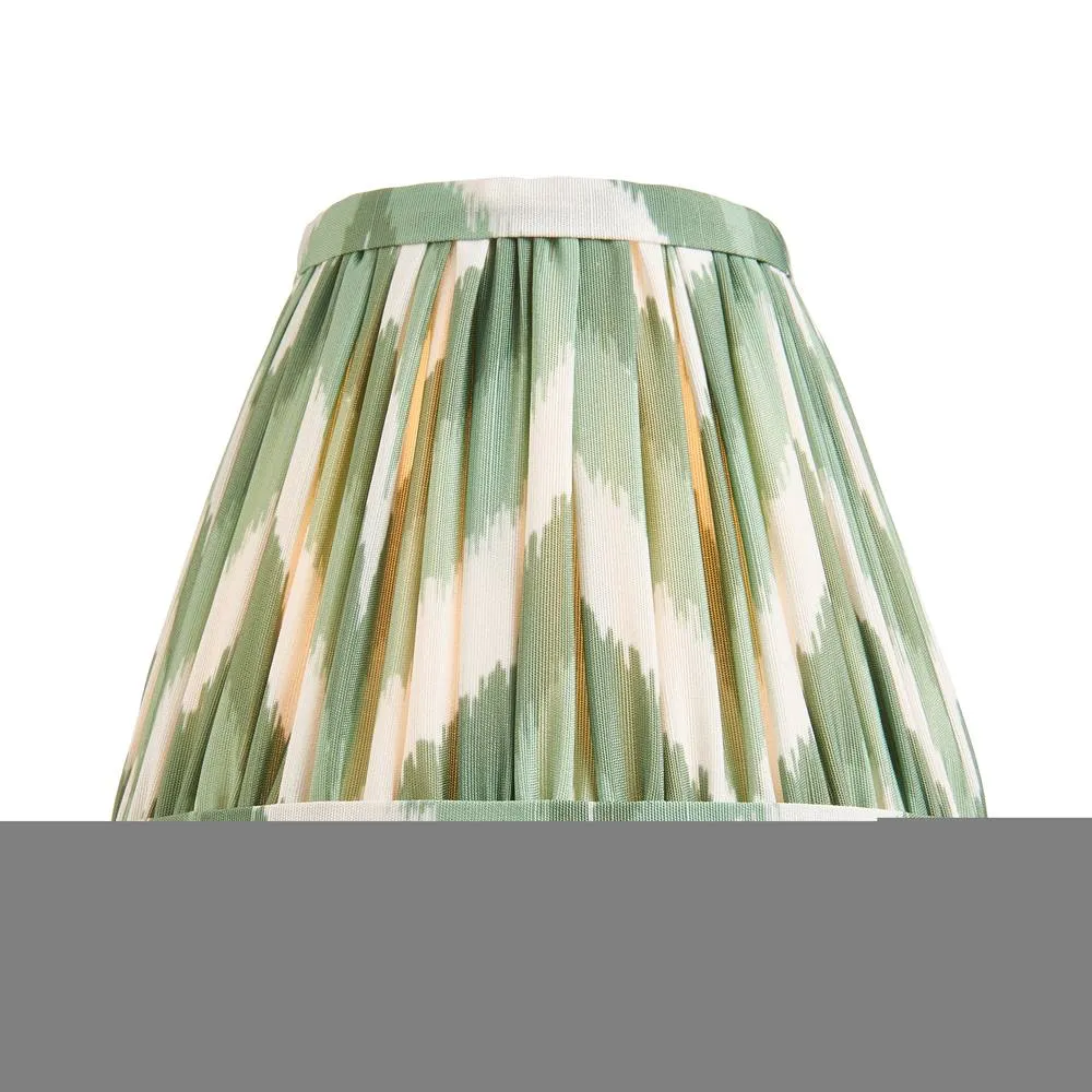 Netlighting Dahlia Swan & Zigzag 16cm Wall Lamp Antique Brass Cotswold Green in Gold 6