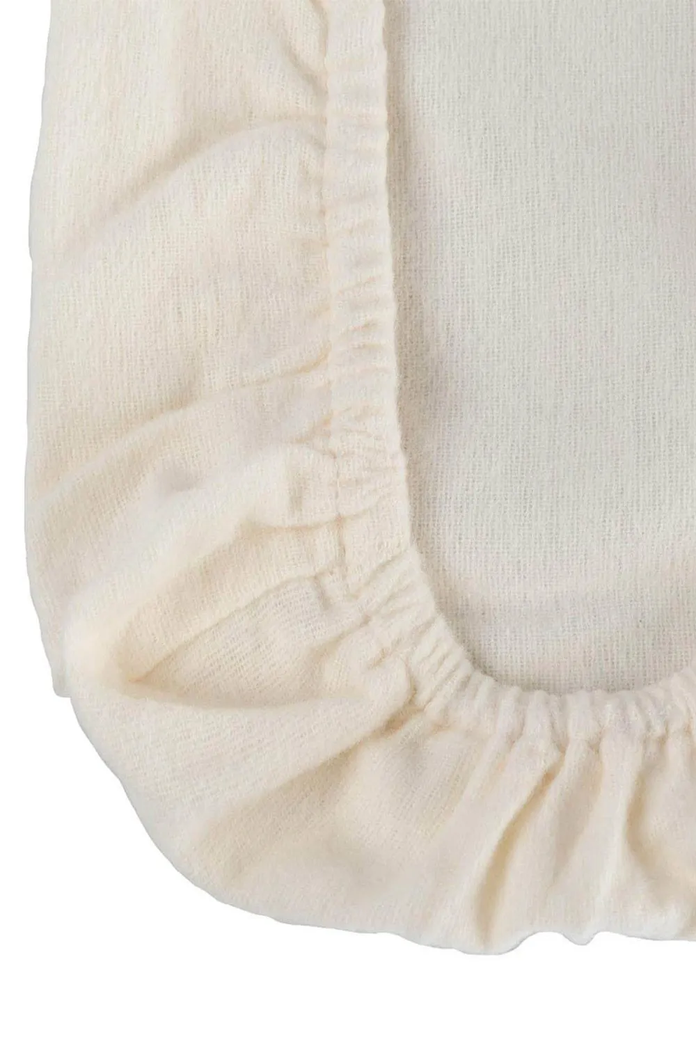 Homescapes 100% Brushed Cotton Cot Flat Sheet Single Pack, 100 x 150 cm in Beige 2