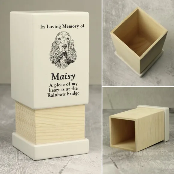 Personalised Dog Breed Small Memorial Urn 4