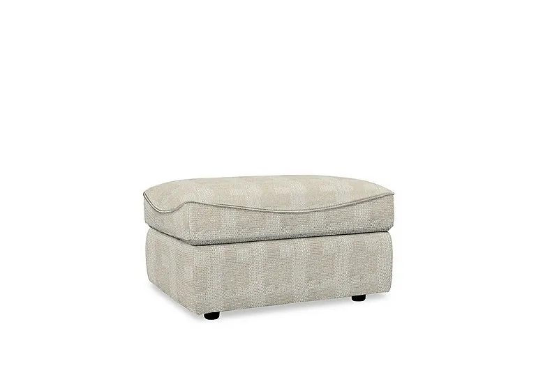 Amesbury Fabric Footstool - Faro Mist