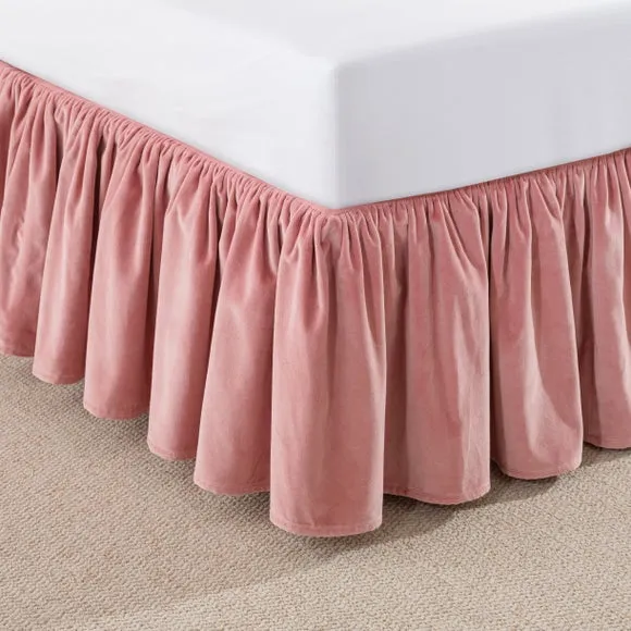 Clara Cotton Velvet Frilled Valance 2