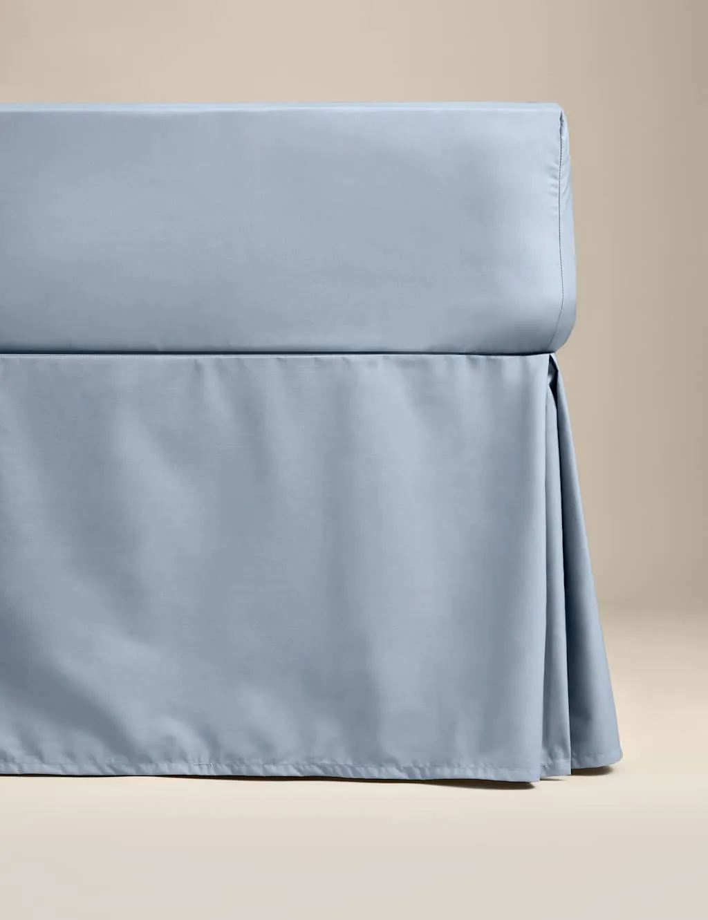 M&S Egyptian Cotton 230 Thread Count Crisp Valance Steel Blue
