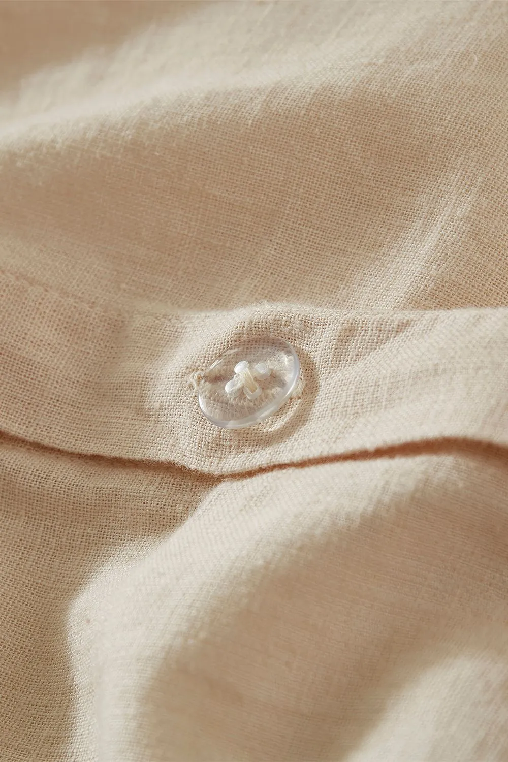 Martex Touch of Linen Duvet Cover Set (Includes 2 Pillowcases 1 For Single) in Cream 5