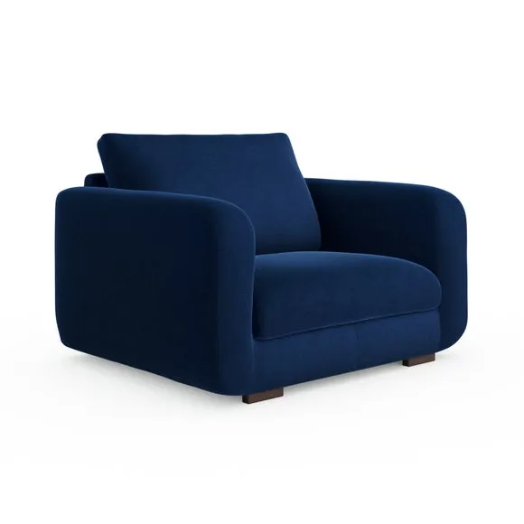 Luca Matte Soft Velvet Snuggle Chair 6
