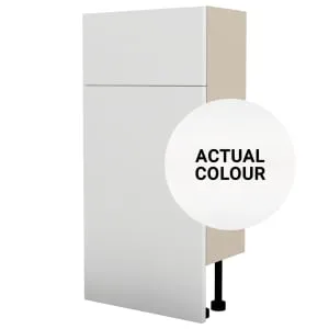 Duarti By Calypso Beaufort 400mm Floor Reaching Slimline Toilet Unit - White Varnish