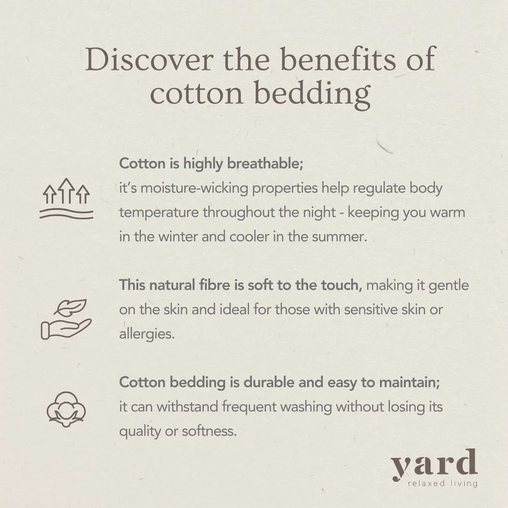Yard Hebden Striped 100% Cotton Fitted Sheet in Navy 3
