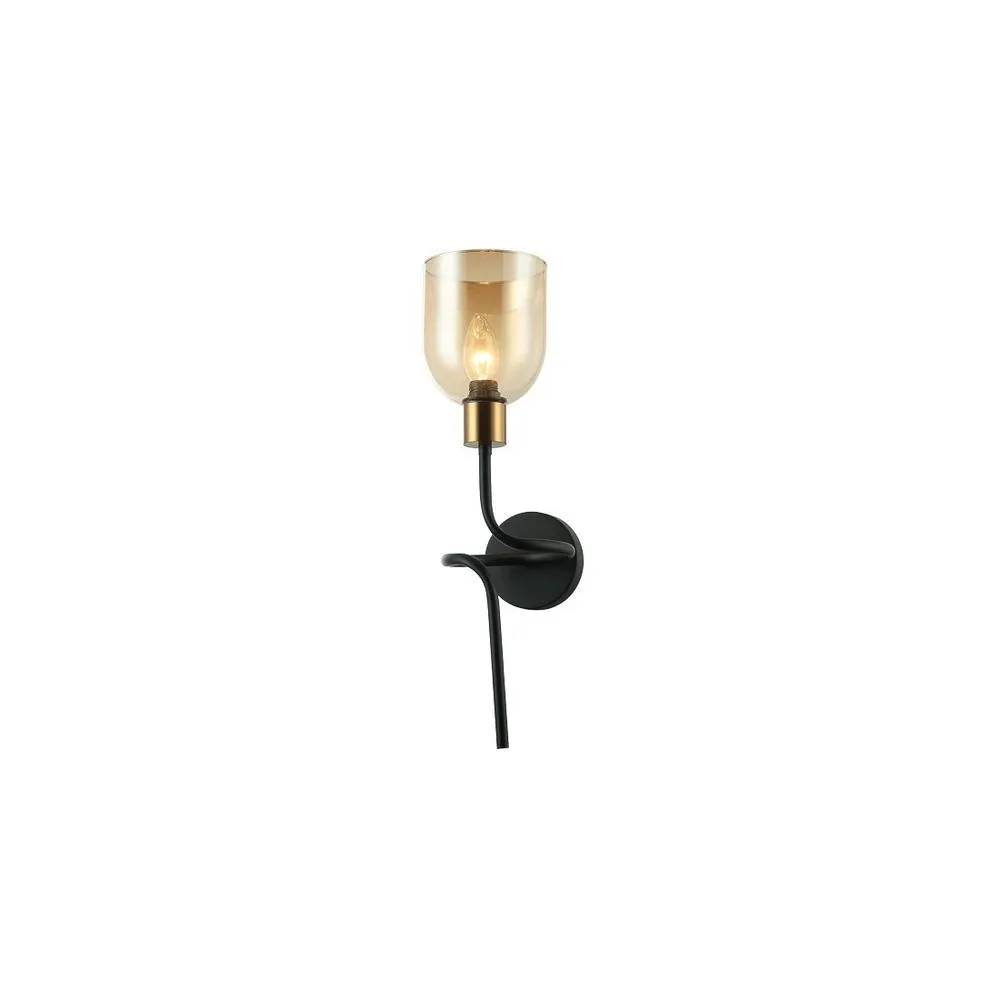 Netlighting Servio Modern Wall Lamp E14 in Black 2