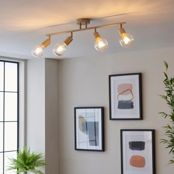 Elements Koppla 4 Light Semi Flush Spotlight Bar 3