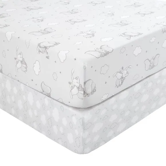 Set of 2 Disney Dumbo Dreamland Fitted Sheets 3