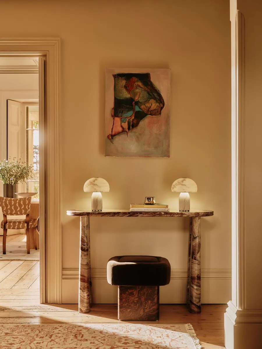Paloma Console Table, Rosso Orobico