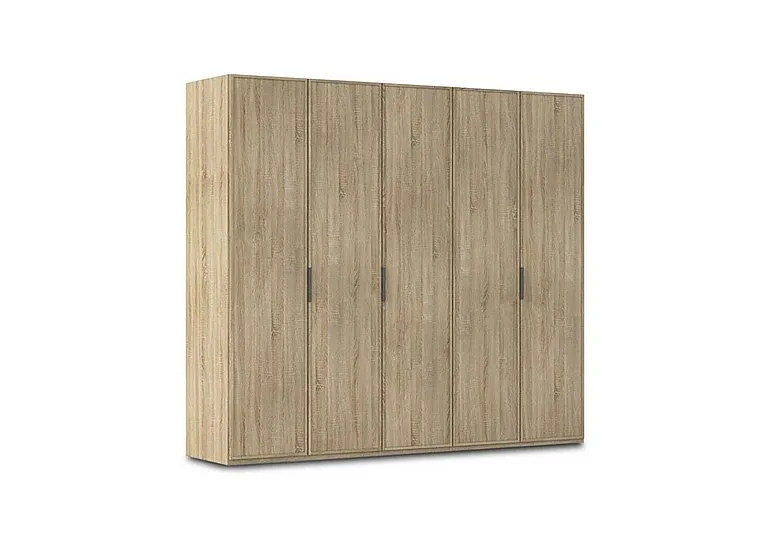 Cadre 251cm 5 Door Hinged Wardrobe - Sonoma Oak