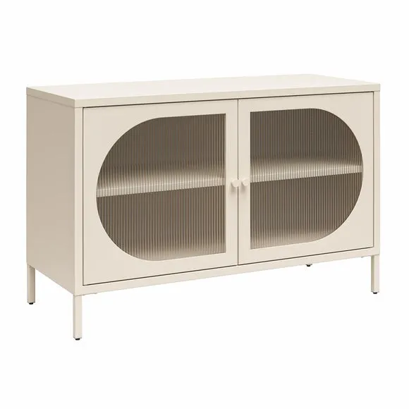 Luna Fluted Low Sideboard, Glass 2