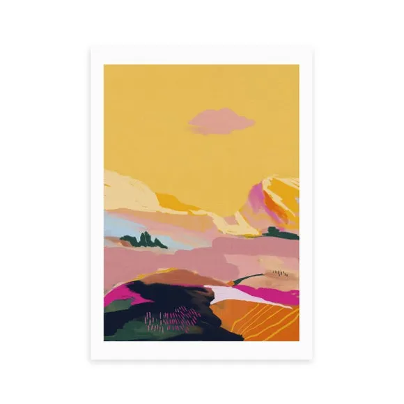 East End Prints Abstract Pink Dream Cloud Print 2
