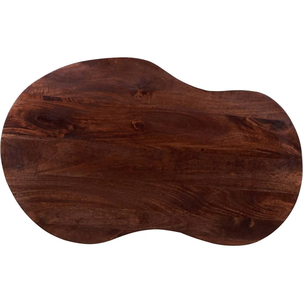 IH Design Lorrell Solid Wood Coffee Table for Living Room in Brown 4