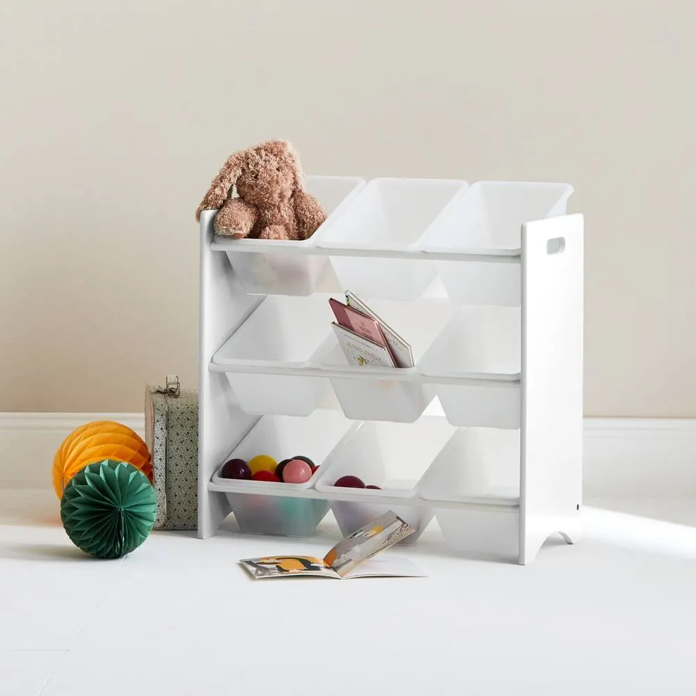 sweeek Children's toy storage unit with 9 baskets in White 1