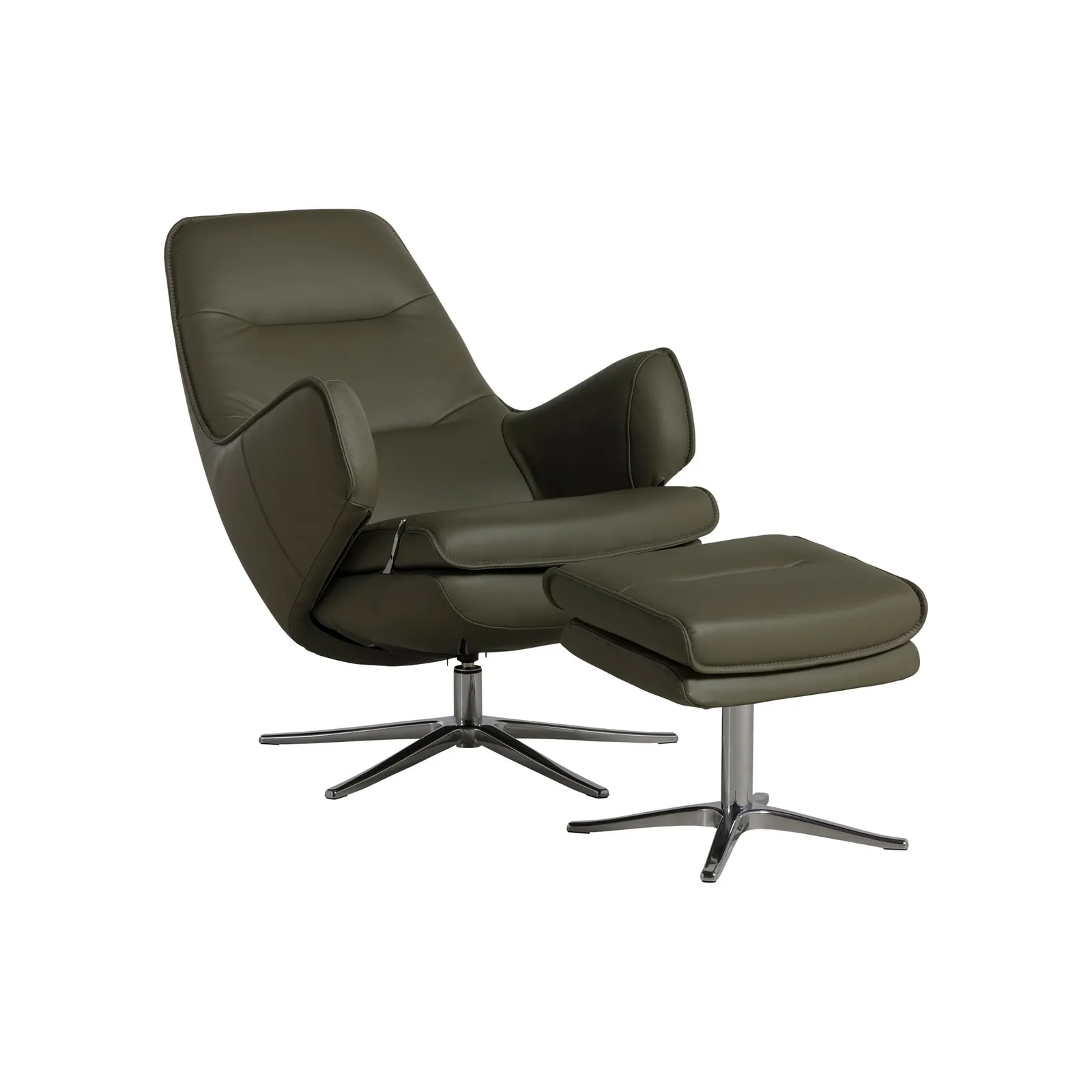 Nova Sp6200 Recliner Chair & Footstool Leather | Barker & Stonehouse 5