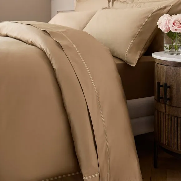 Dorma 800 Thread Count 100% Cotton Sateen Flat Sheet 1
