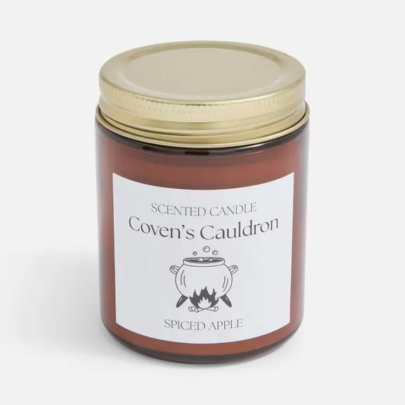 Covens Cauldron Spiced Apple & Cinnamon Jar Candle 3
