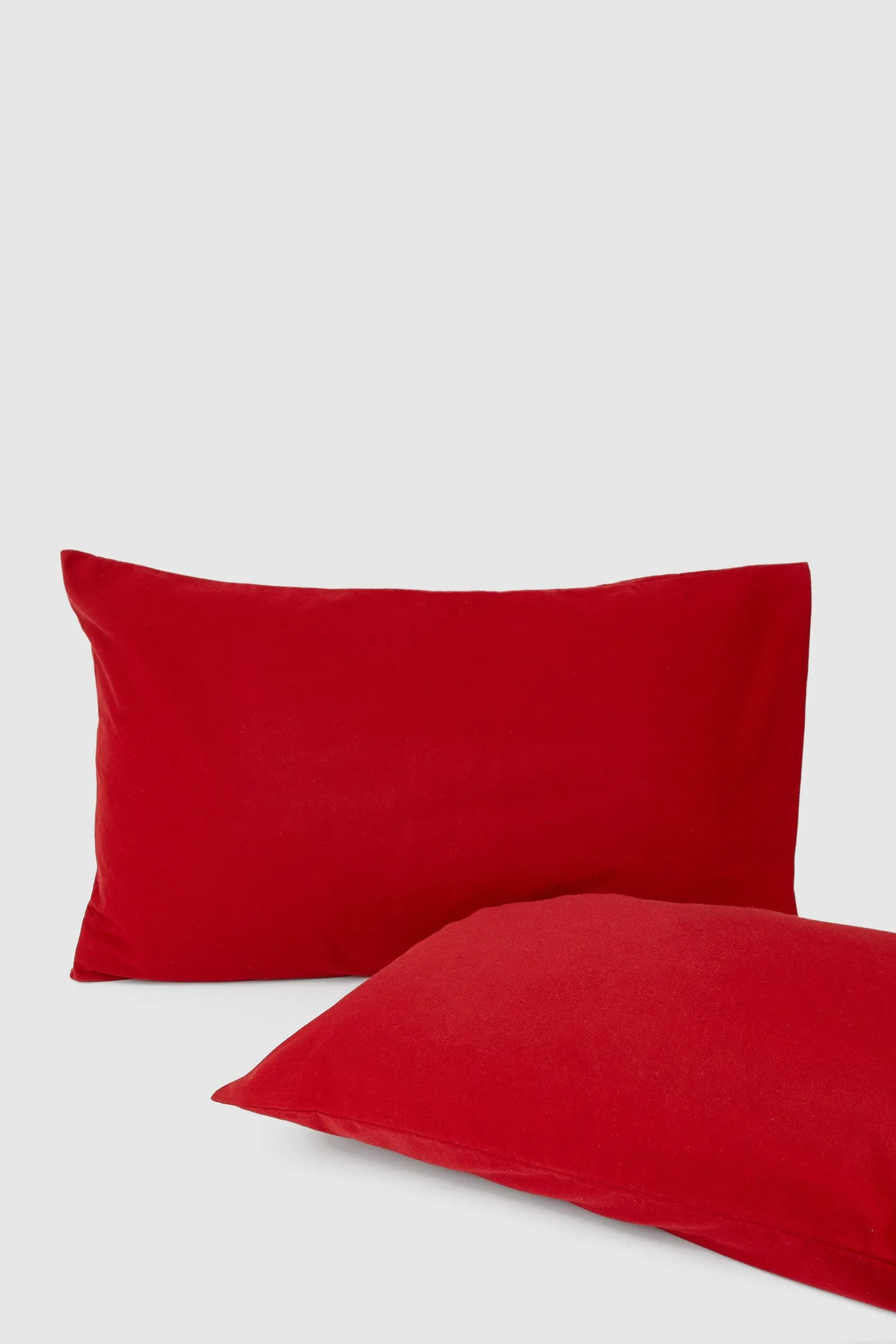 Brushed Cotton Pillowcase Pair