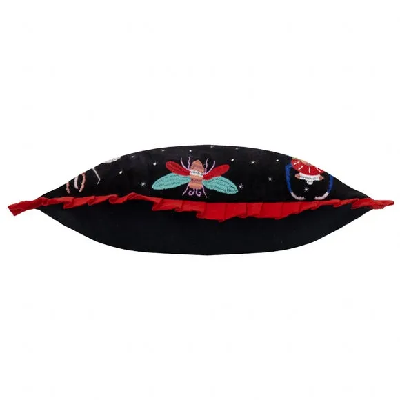 Darkling Beetles Frilled Rectangular Cushion 4