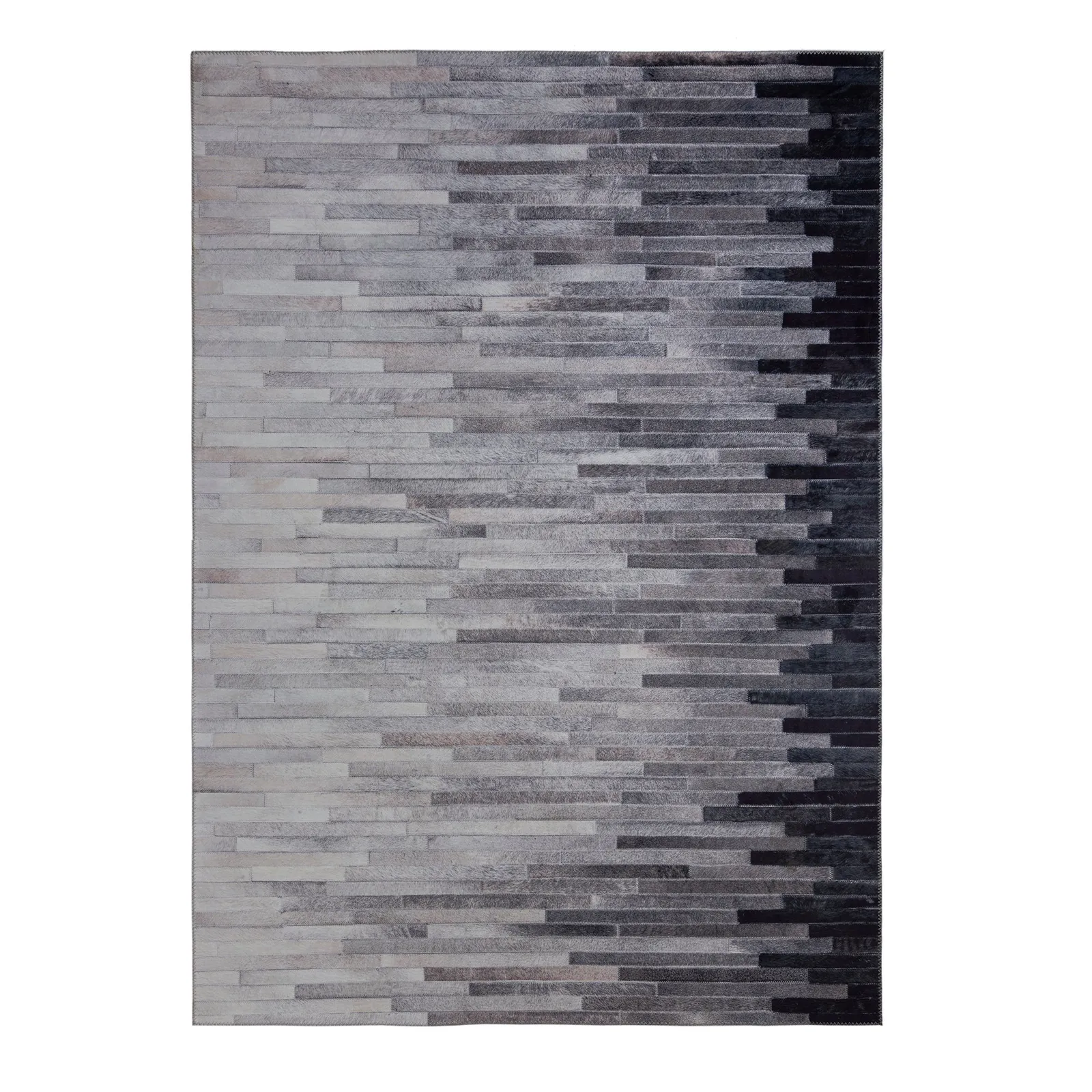 Porter Faux Hide Rug Grey and Blue