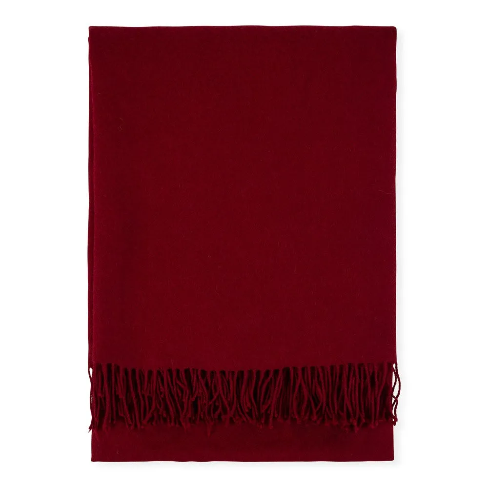 Heal's Pure Alpaca Throw Burgundy 3
