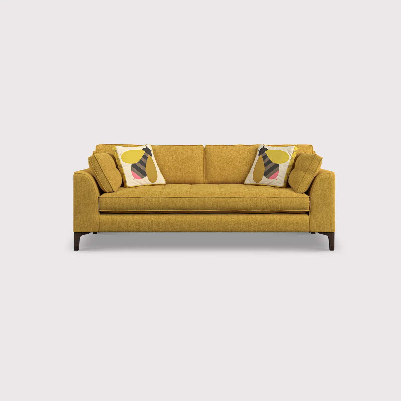 Orla Kiely Arklow Large Sofa, Yellow Fabric | Barker & Stonehouse 1