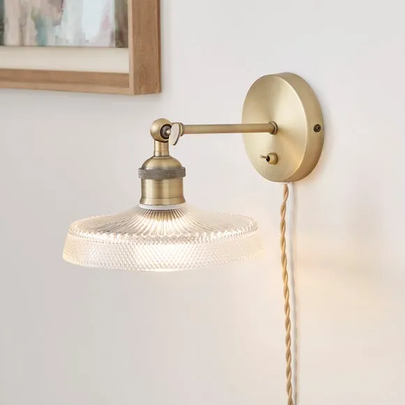 Churchgate Shilton Adjustable Plug In Wall Light