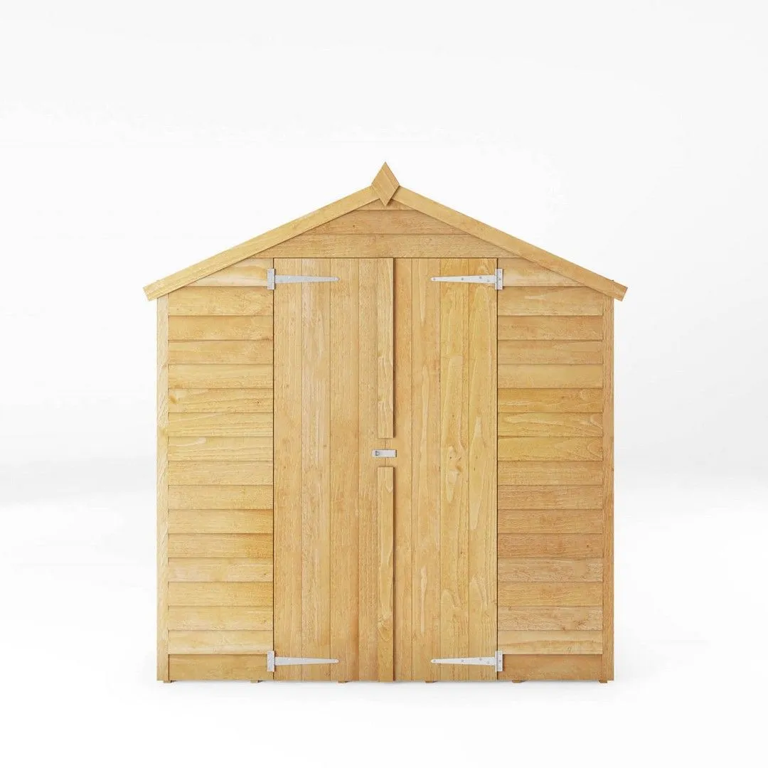 Mercia 10 x 6 Feet Overlap Apex Shed - L297 x W190.4 x H198.7 cm - Brown 3