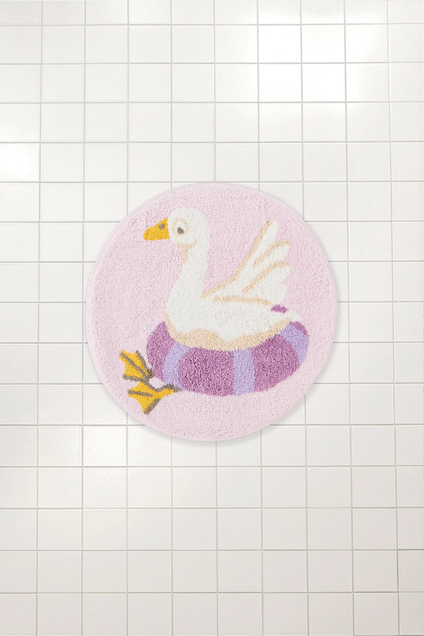 Silly Goose Bath Mat - Lilac 4