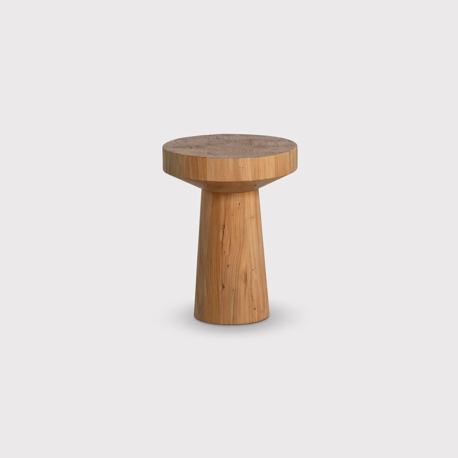 Carver Coffee Table 35x45cm, Round Wood | Barker & Stonehouse