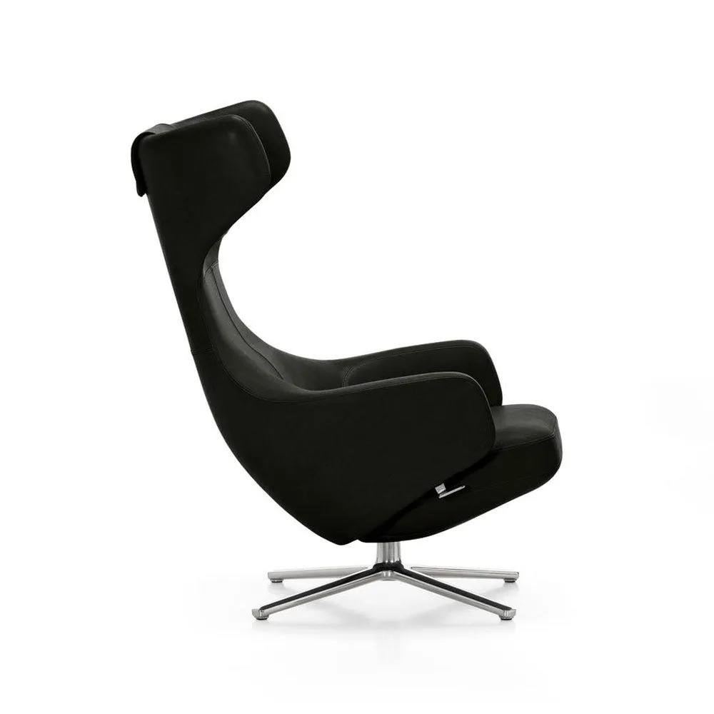 Vitra Grand Repos Chair L40 Premium Leather 66 Nero Black 3