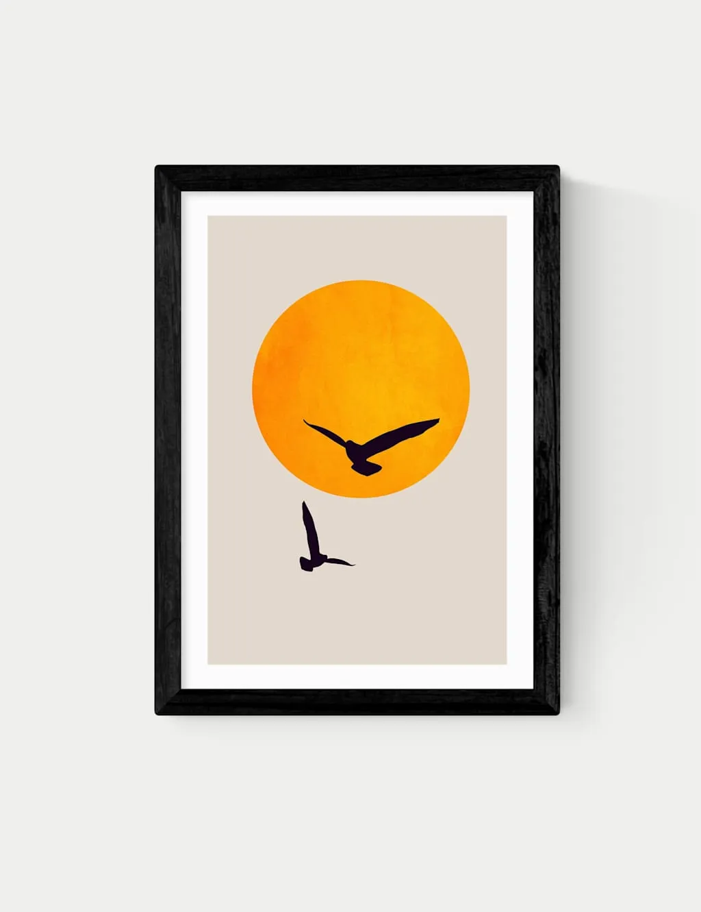 East End Prints Birds In The Sky Framed Art Black