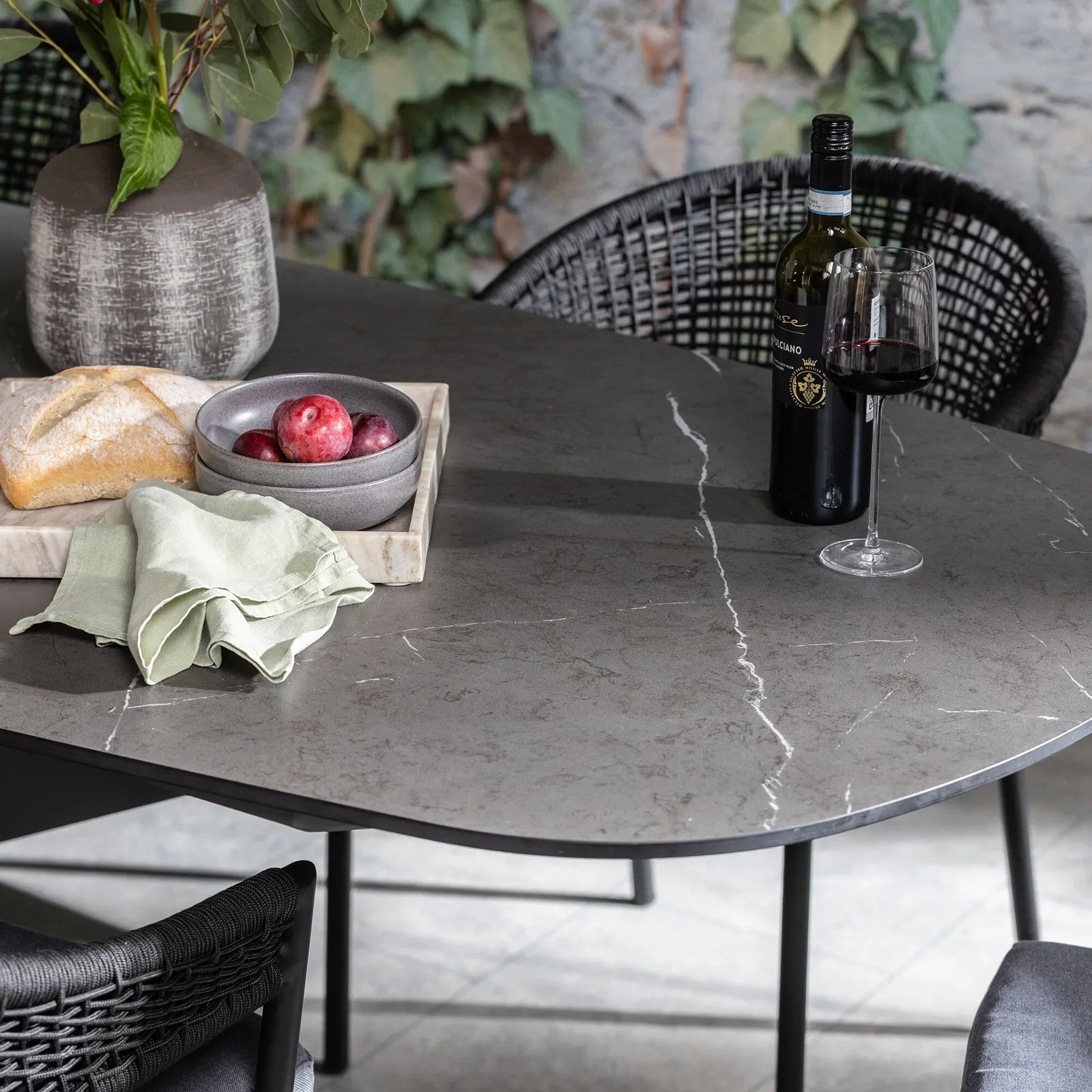 Torino 6 Seater Dining Set, Rope, Grey | Barker & Stonehouse 4