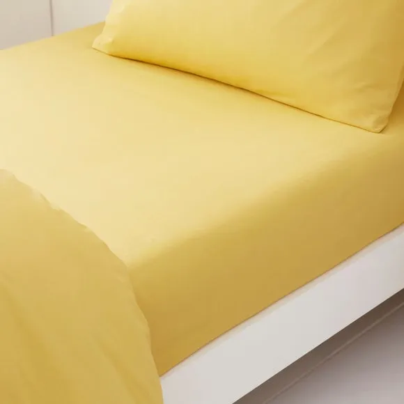 Set of 2 Pure Cotton Fitted Bed Sheets 1