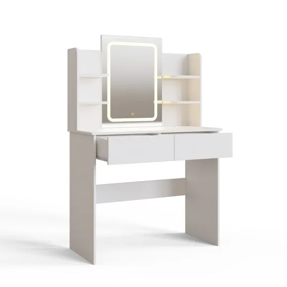 Sadie Dressing Table with LED Mirror 4