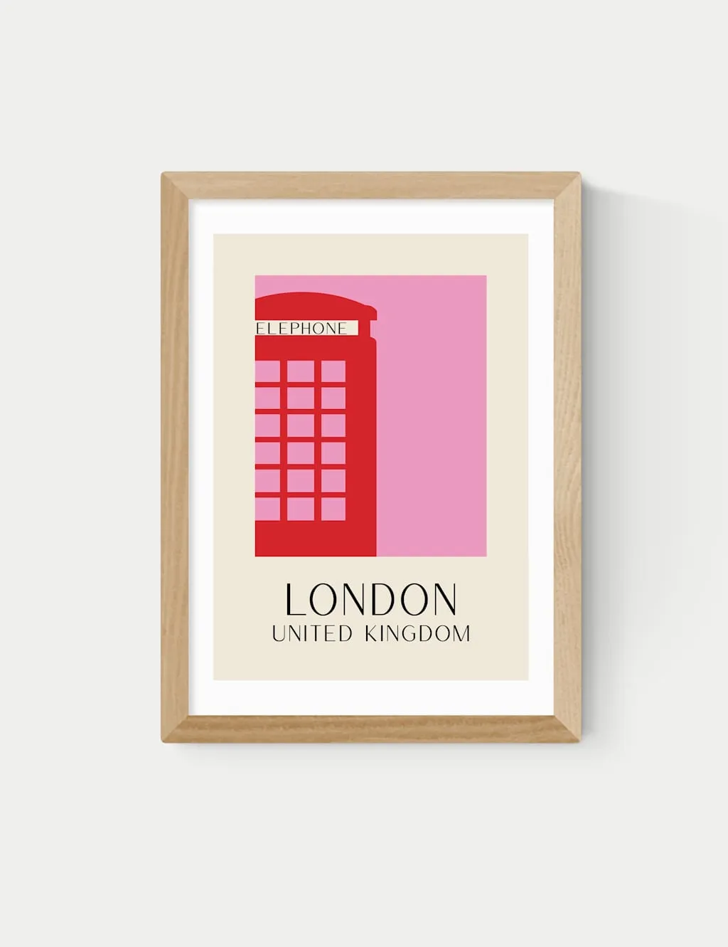 East End Prints London Framed Art Natural