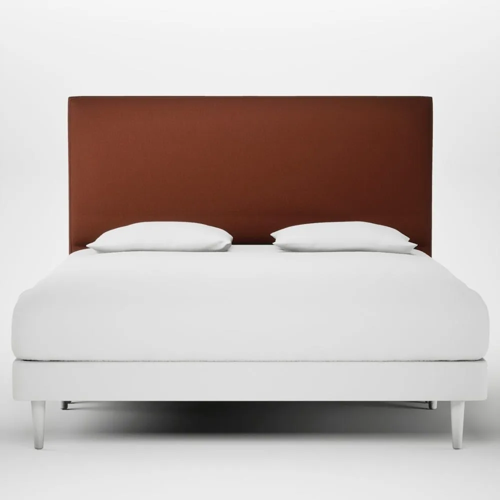 Heal's Newman Headboard Super King Smart Cotton Linen Rust 1