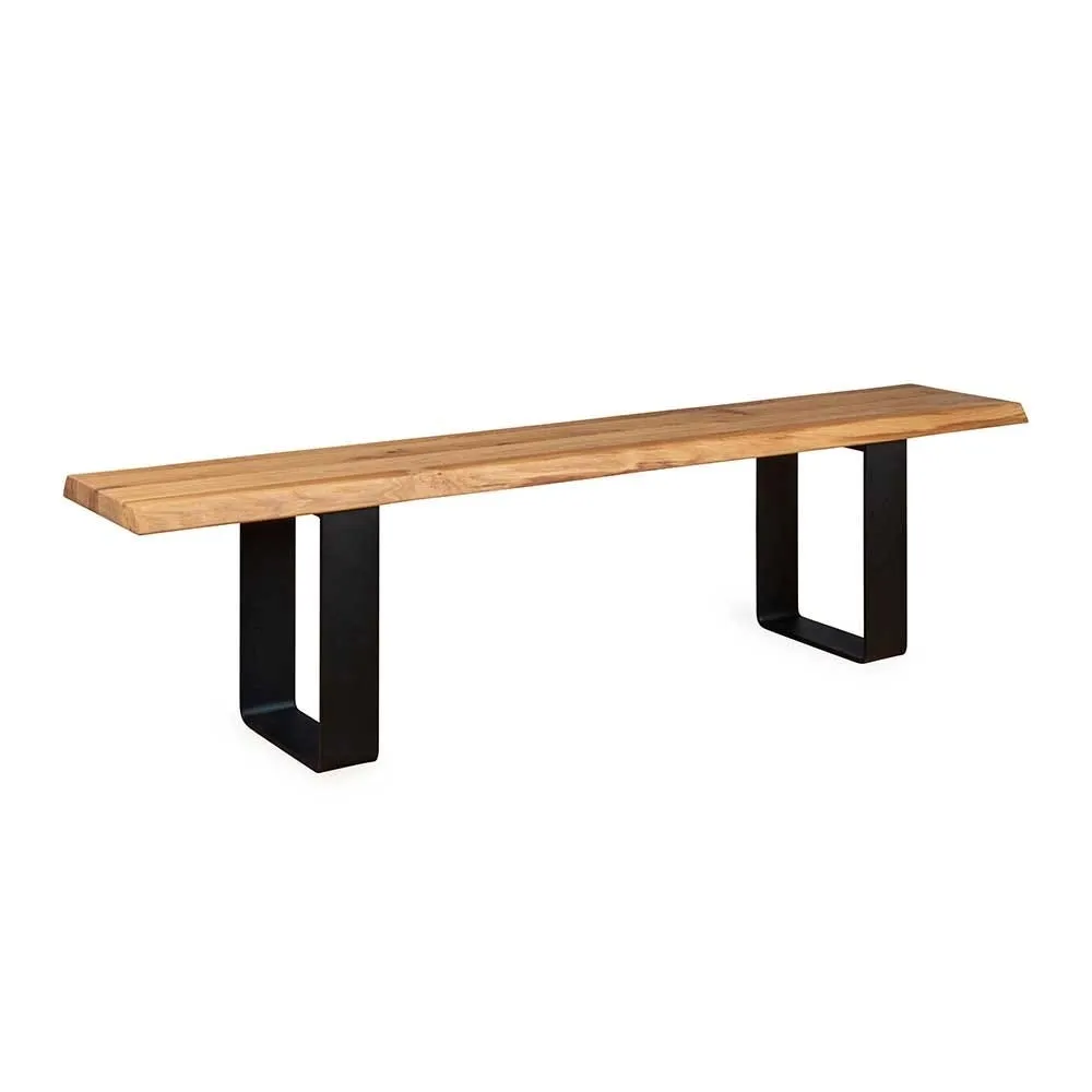 Heal's Prague Bench 240x35cm Natural Oak Straight Edge Filled 3