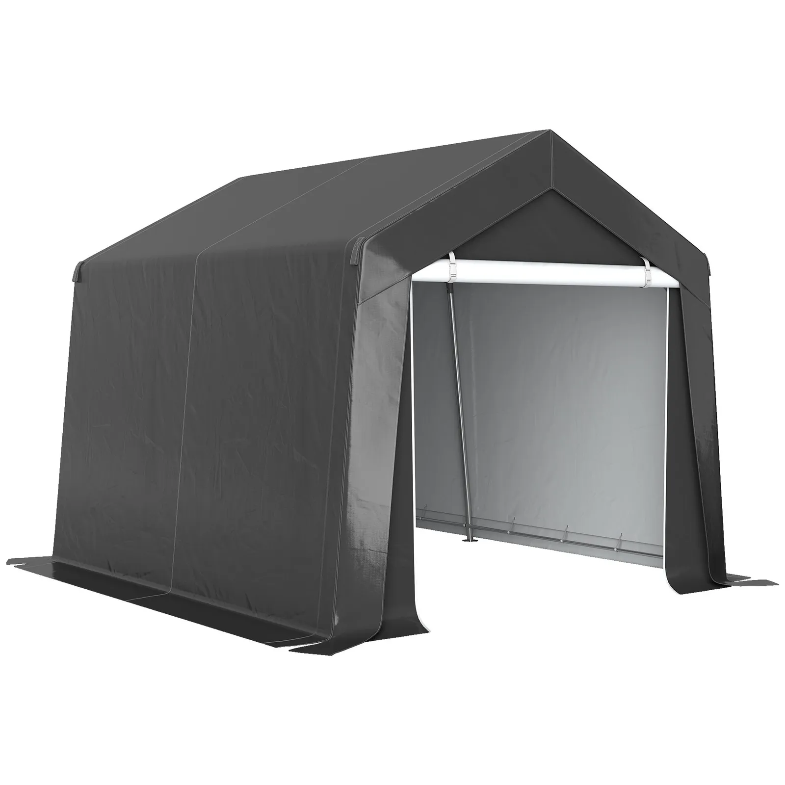 OUTSUNNY 3 x 3(m) Portable Shed, Waterproof & Heavy Duty Dark Grey 2